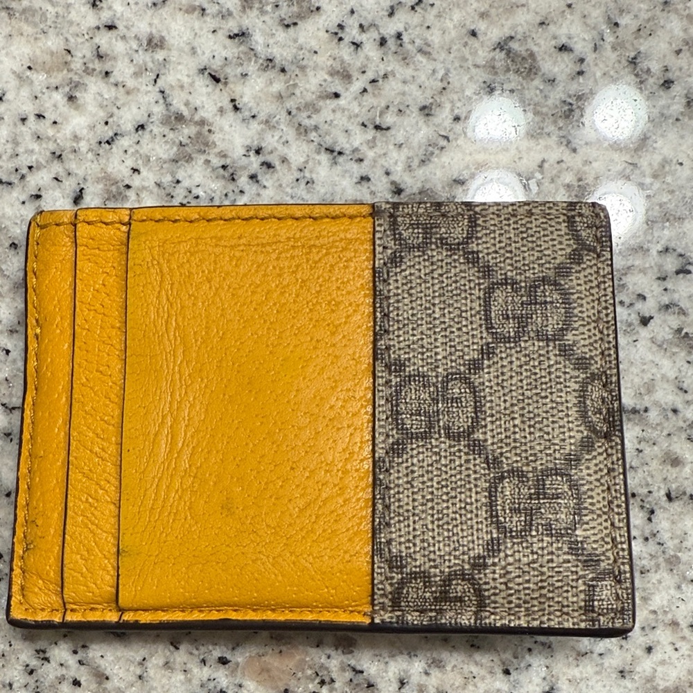 Gucci Brown and Cream Card Holder - Picture 2 of 4